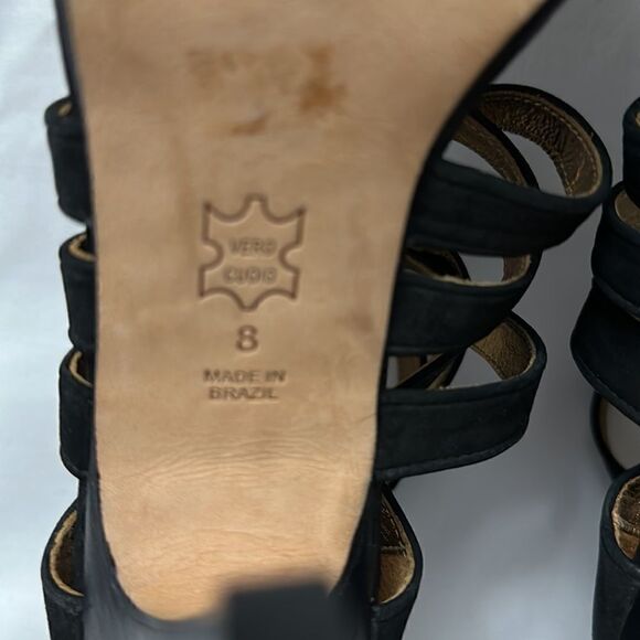 Cynthia Vincent women’s cross front suede heels size 8 - Picture 9 of 11